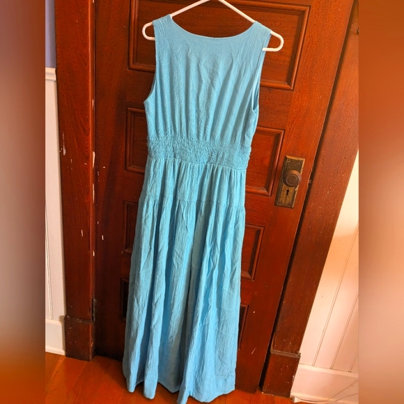 Sleeveless Surplice V-Neck Cummerbund Waist Maxi Dress size 8 - Picture 5 of 6